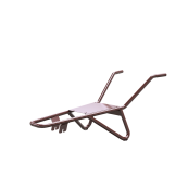 Accessories / Individual parts | for wheelbarrows | Wheelbarrow frame for deep pan 90 liters | type Polier, with one continuous sheet. with integrated tilting bracket